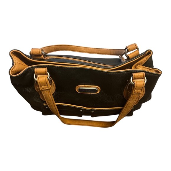 MultiSac Black & Tan Shoulder Bag – Faux Leather – Unused – 2000s – 9.5 x 15 in - Picture 7 of 10